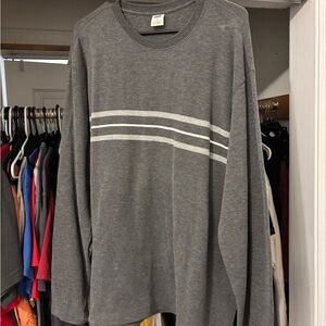 Vintage Gray Striped Men's Old Navy Shirt
